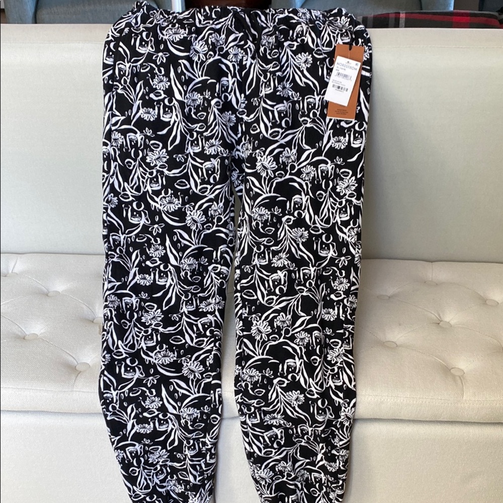 Black and White Patterned Pants